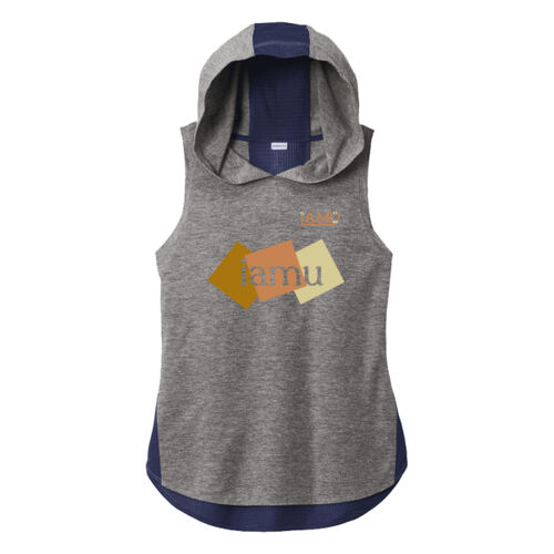 2025 Design - Women's PosiCharge ® Tri Blend Wicking Draft Hoodie Tank Thumbnail